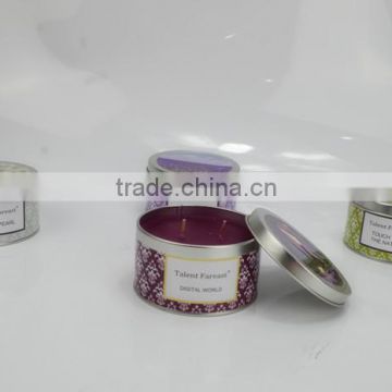 512 30 Hours Burning Time Scented Tin Candles With Two Wax Cores