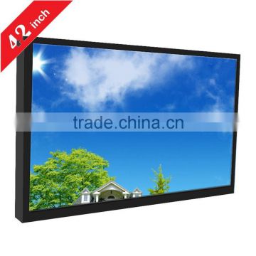 42inch wireless touch monitor windows os HD wall mount wifi radio receiver internet radio all in one pc tv