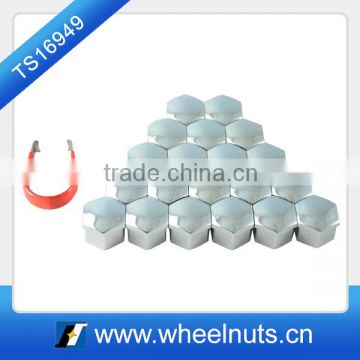 17mm Hex Silver Plastic Cover for Wheel Nut and Bolt