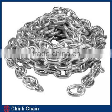 304 316 Stainless Steel DIN763 Long Link Chain with Diameter 9mm
