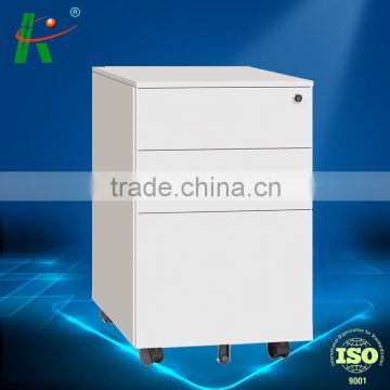 A4 B4 FC 900W white 3 drawer CKD steel lateral file cabinet