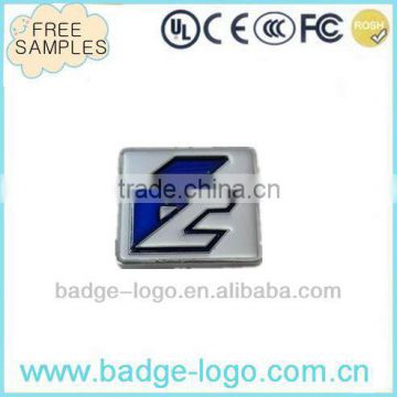 high quality promotional unique stamped metal badge