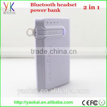 High-ended portable mini bluetooth power bank with 6000mAh capacity