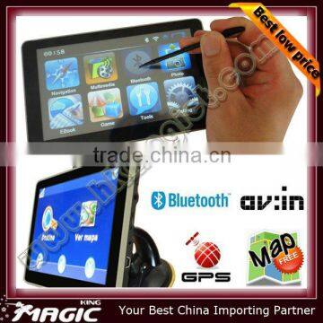 7 inch car gps navigator sd card free world map