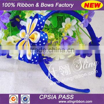2015 New Arrival Wholesale Ribbon Hair Flower