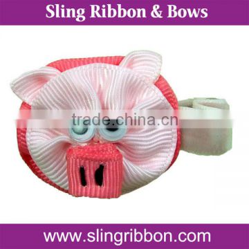 Lovely Ribbon Piggy Face Ribbon Sculpture