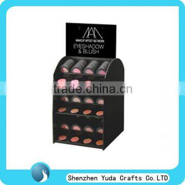 double sided black acrylic eyeshadow blush display rack, furnitures for cosmetic display