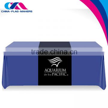 custom trade show advertise print table cloths with color logo
