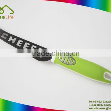 New design green handle stainless steel cheese knife
