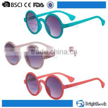 Lovely OEM frame cute girls custom logo retro kids sunglasses