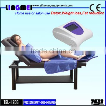 Lingmei pressotherapy device air pressure & Infrared rays body lymphatic drainage massage machine