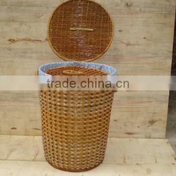 Dustbin from rattan basket, pen holder box, 100% handmade from Vietnam