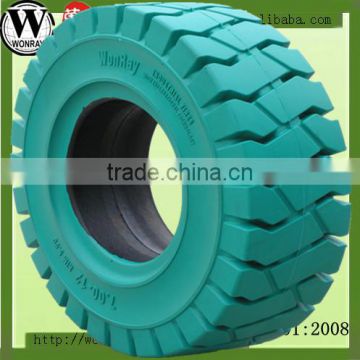 top quality electric forklift trucks spare parts, 16x6-8 non marking solid tires