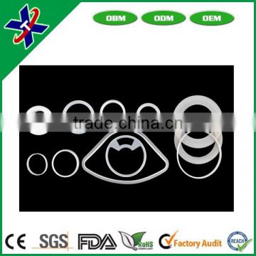 transparent white food grade round silicone rubber gasket