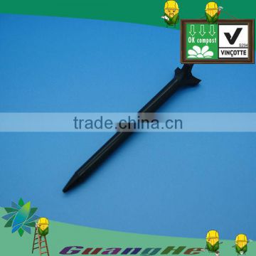 PLA Golf Tees of biobased polylactide material biodegradable eco-friendly plastics