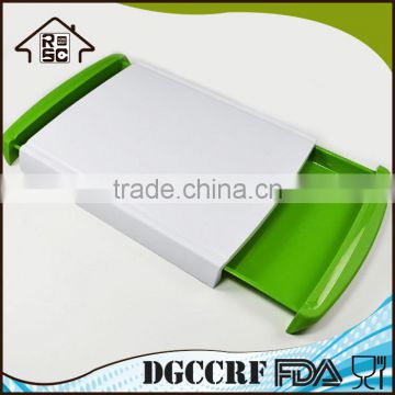 Multificational Cutting Board Plastic Tray for Easy Waste Removal