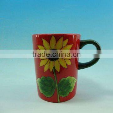 Sunflower ceramic mug