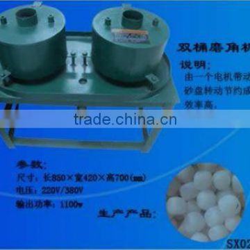 double drums stone beads grinding machine with drum, stone beads chamfering machine