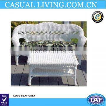 Outdoor poly rattan furniture woven wicker chair coffee table set