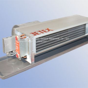 Concealed horizontal Fan Coil Unit with return air box