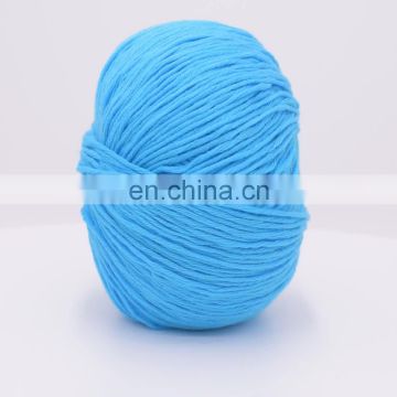 Wuge soft and warm medium weight colorful cotton yarn 100% for wholesale