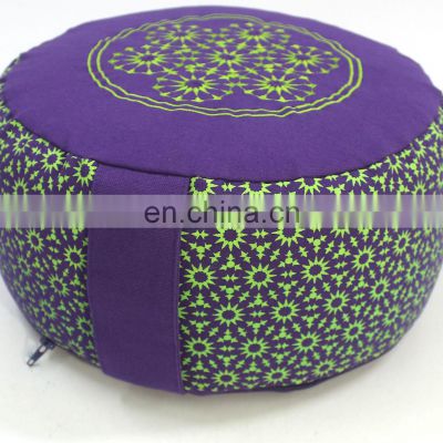 Indian Manufacture Best Embroidered Meditation Zafu Cushion Pleated And Non Pleated Buy From Trusted Supplier