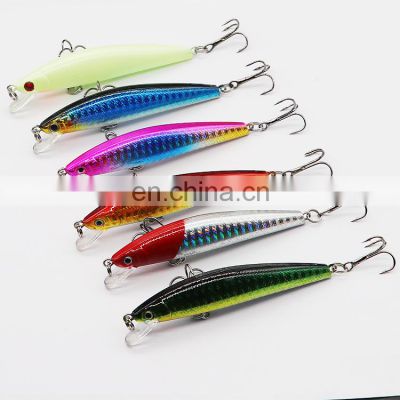 Ready to ship 8.5cm/8g floating  Artificial Hard Minnow Fishing Lures  OEM Fishing Tackle