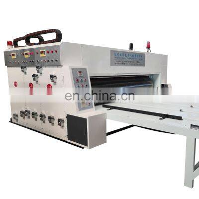hot sale ready semi-automatic chain feeding corrugated carton box printing machine in stock