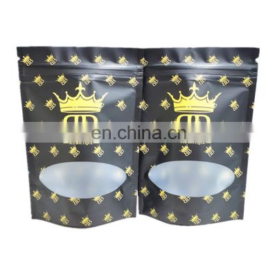Digital print custom logo plastic foil food packaging bag stand up pouch with zipper