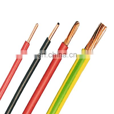 450/750V H07v-K H05V-K Kablo VDE Standard 10mm 25mm Building Wire Pure Copper Soft Electrical Flexible Round Cable Wire