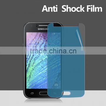 New coming blue TPU anti shock screen protector film for Samsung J1 ace shatter proof screen guard