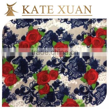 Custom cotton printed rayon woven fabric