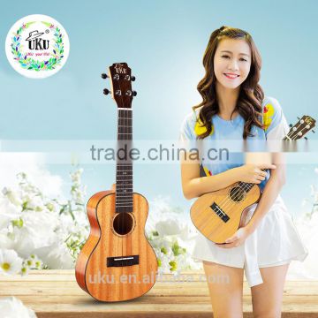 China wholesale instrument music solid mahogany wood ukulele