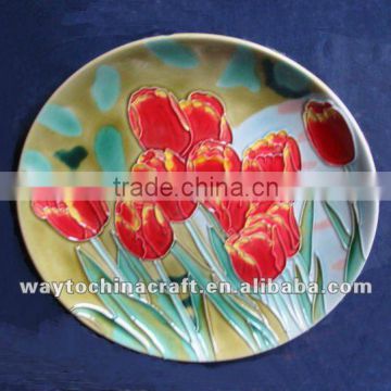Bright and Vibrant colored Decorative Ceramic Plate