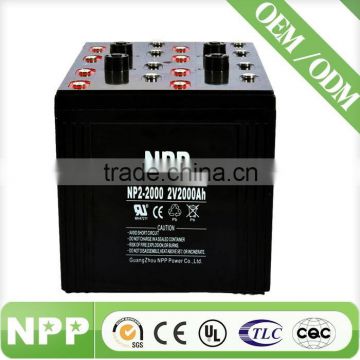 2v2000ah hot sale NPP AGM high quality rechargeable ups battery