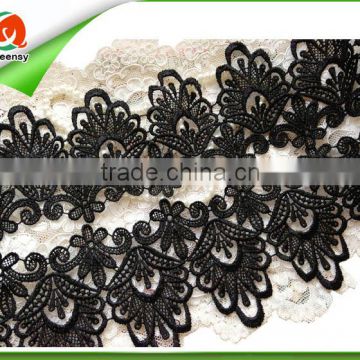 Cord lace fabric for underwear 100% cotton