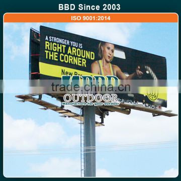 Professional company cheap stable city advertising outdoor billboard frame
