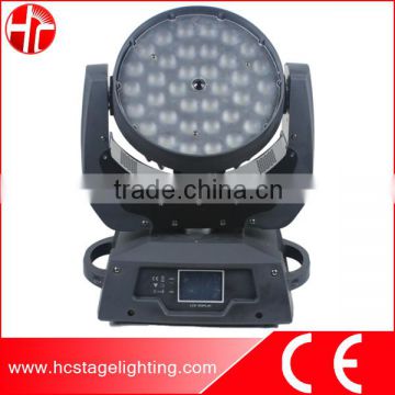 Professional 36x10w led moving head rgbw 4 in 1 wash zoom light