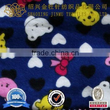 2015 Jinmu textile animal printing flannel fleece fabric
