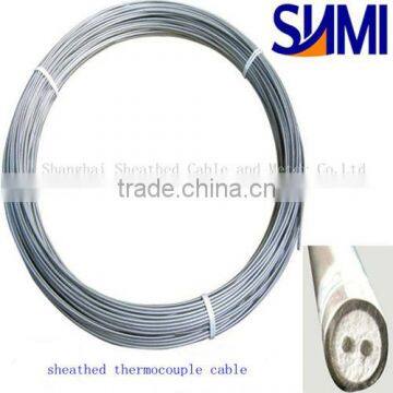 Industrial stainless steel sheath K type MI thermocouple cable