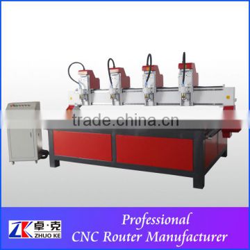 CNC Multi-Head Relief Engraving Machine With 4 Spindles ZK-2514-4