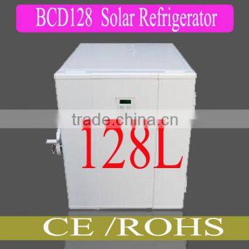 2014 NEW DC 128L Solar Powered Fridge Freezer Refrigerator