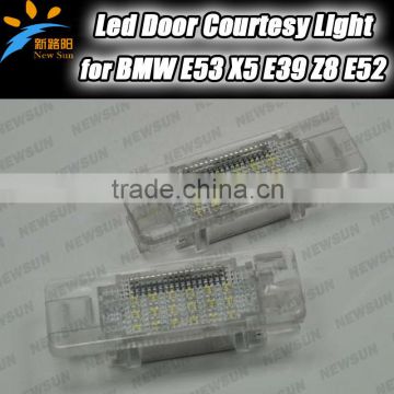 LED error Free COURTESY DOOR Light For BMW E53 x5 00-06 E39 99-03 E52 Z8 00-03 12V xenon white led car door welcome light bulb