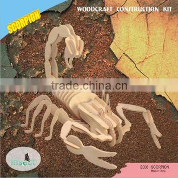Scorpion 33 Pieces Woodcraft Construction Kit 3-D Puzzle