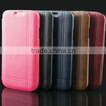 Top quality flip leather case for Samsung Galaxy S4 I9500