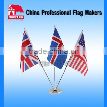 3 holes stand table flags/3 holes stand desk flags/National table flags