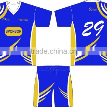 2016 100% polyester make your own custom sublimated soccer uniform