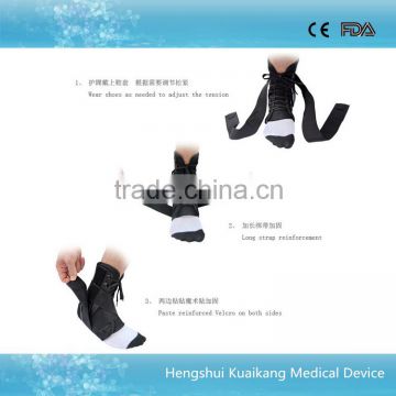 New fashion lace up ankle brace Compression foot sleeve with low price