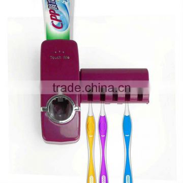 Plastic red color toothpaste tube squeezer children toothpaste dispenser holder