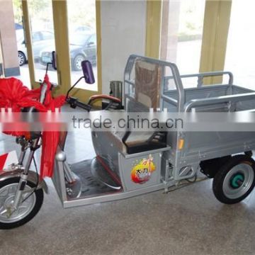 650W China cargo electric tricycle with cabin for adults